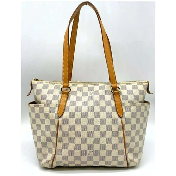 100% Authentic LOUIS VUITTON Damier Azur Totally PM Shoulder Bag - Picture 2 of 16